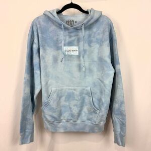Taylor Swift 1989 Taylor's Version Blue Tie Dye Hoodie sz S Tour Official Merch